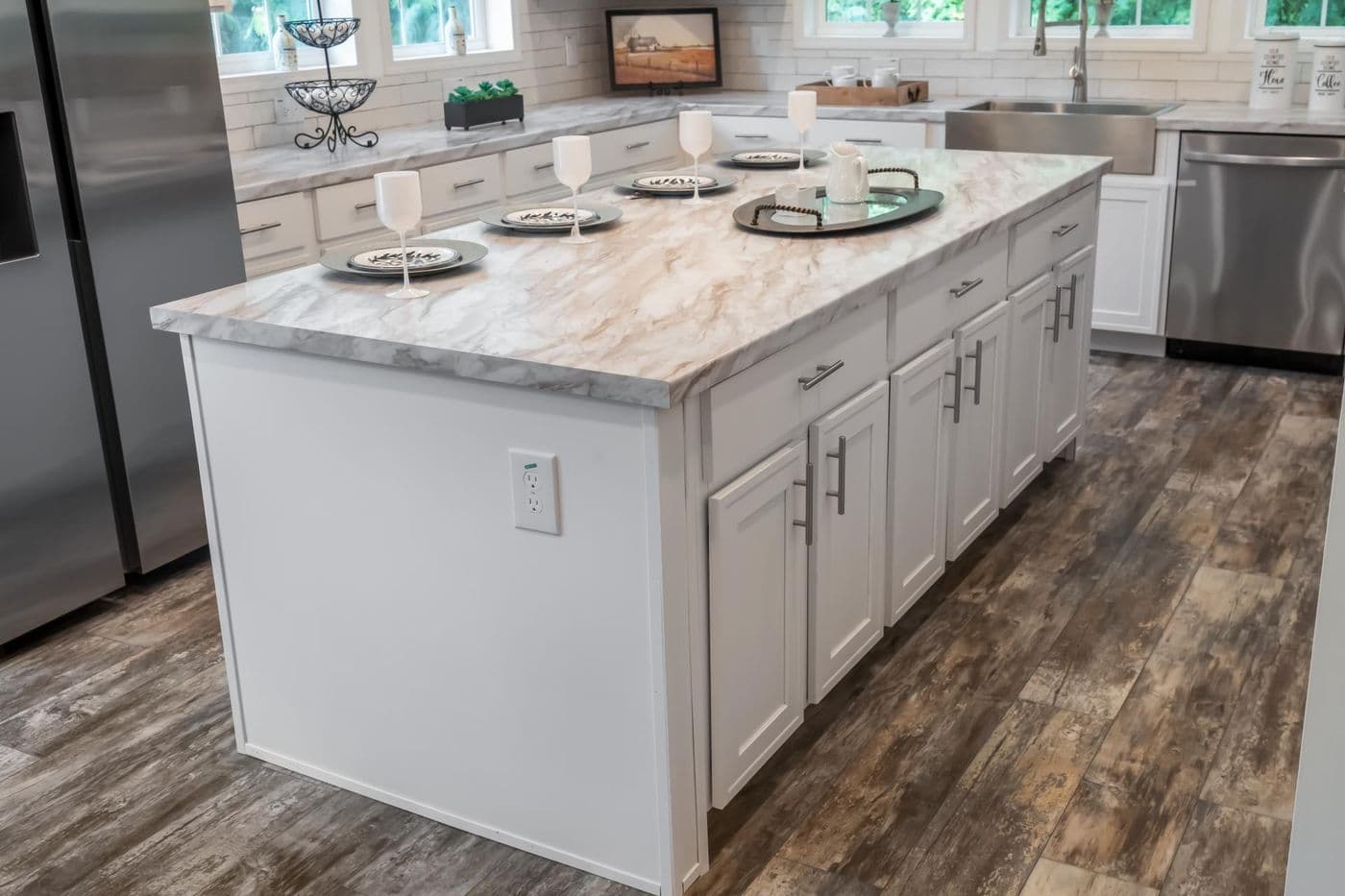 The THE CAROLINA Exterior. This Manufactured Mobile Home features 4 bedrooms and 2 baths.