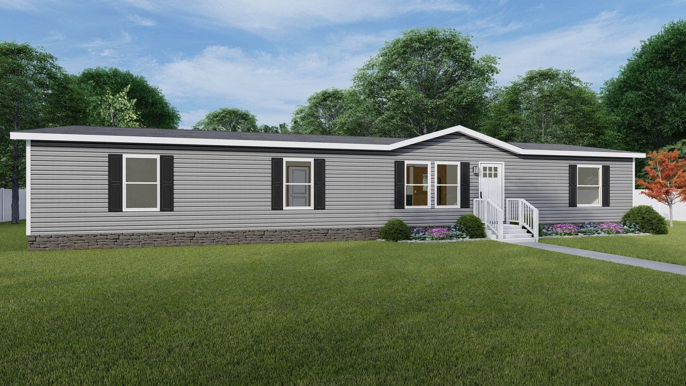 The MOROCCO Exterior. This Manufactured Mobile Home features 4 bedrooms and 2 baths.