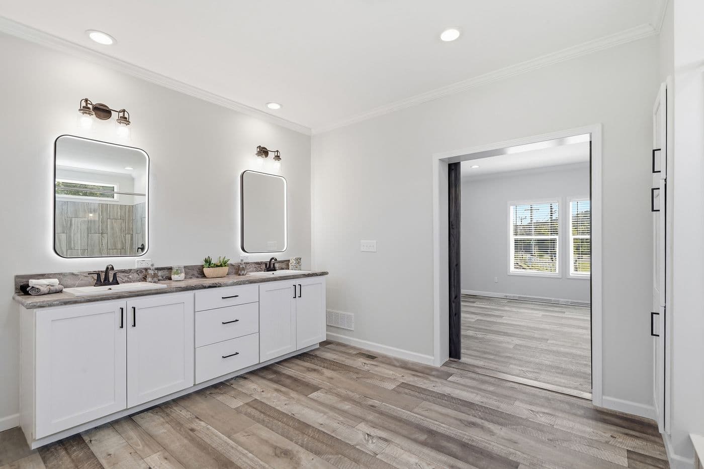 The SUPER 68 ELITE Exterior. This Manufactured Mobile Home features 3 bedrooms and 2 baths.