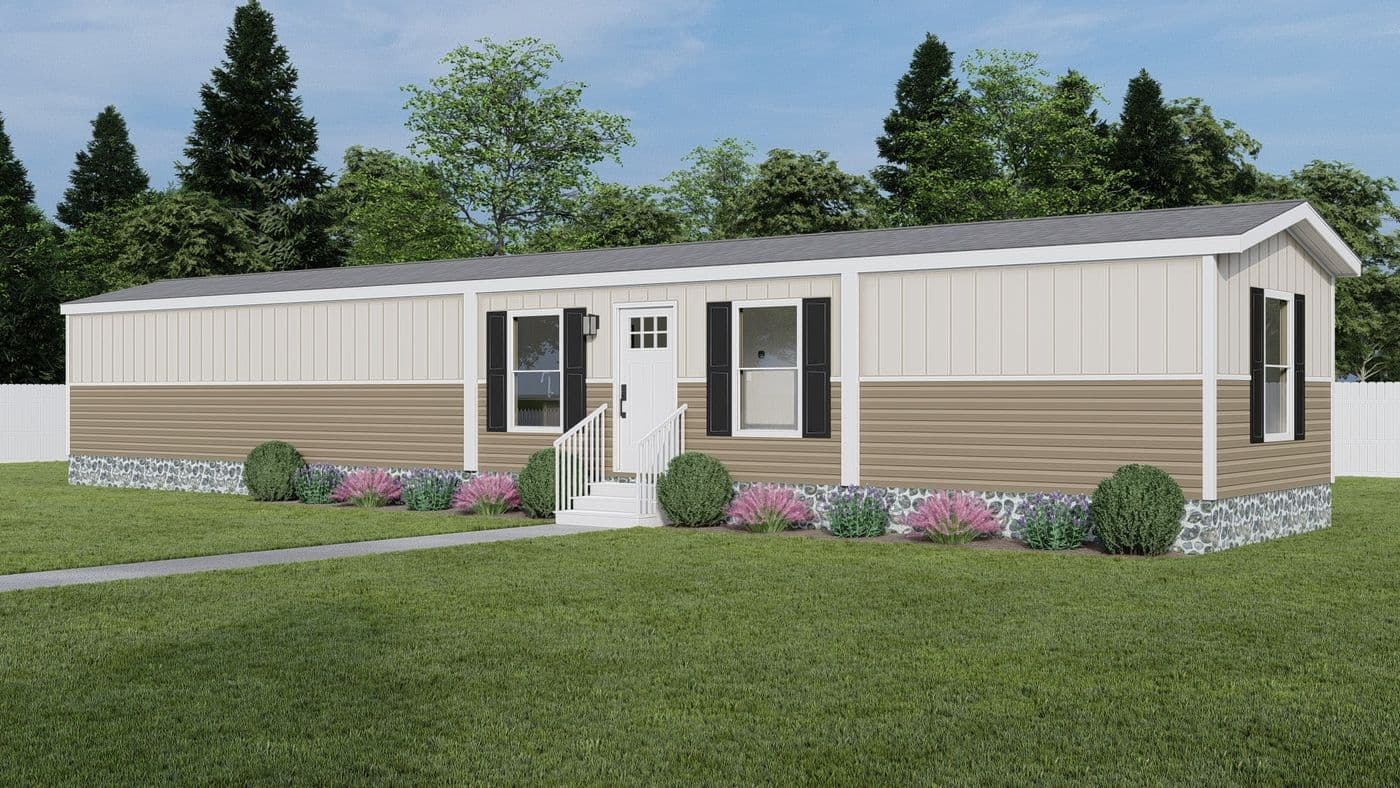 The DIAS 7014-1466 Exterior. This Manufactured Mobile Home features 3 bedrooms and 2 baths.