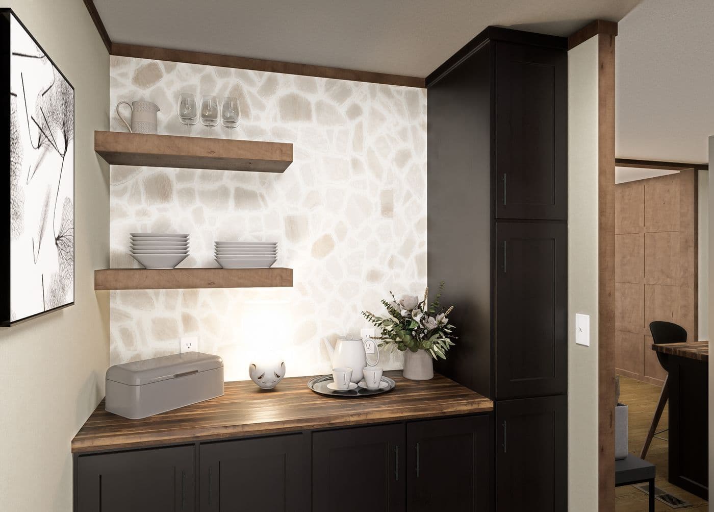 The DRAKE Exterior. This Manufactured Mobile Home features 3 bedrooms and 2 baths.