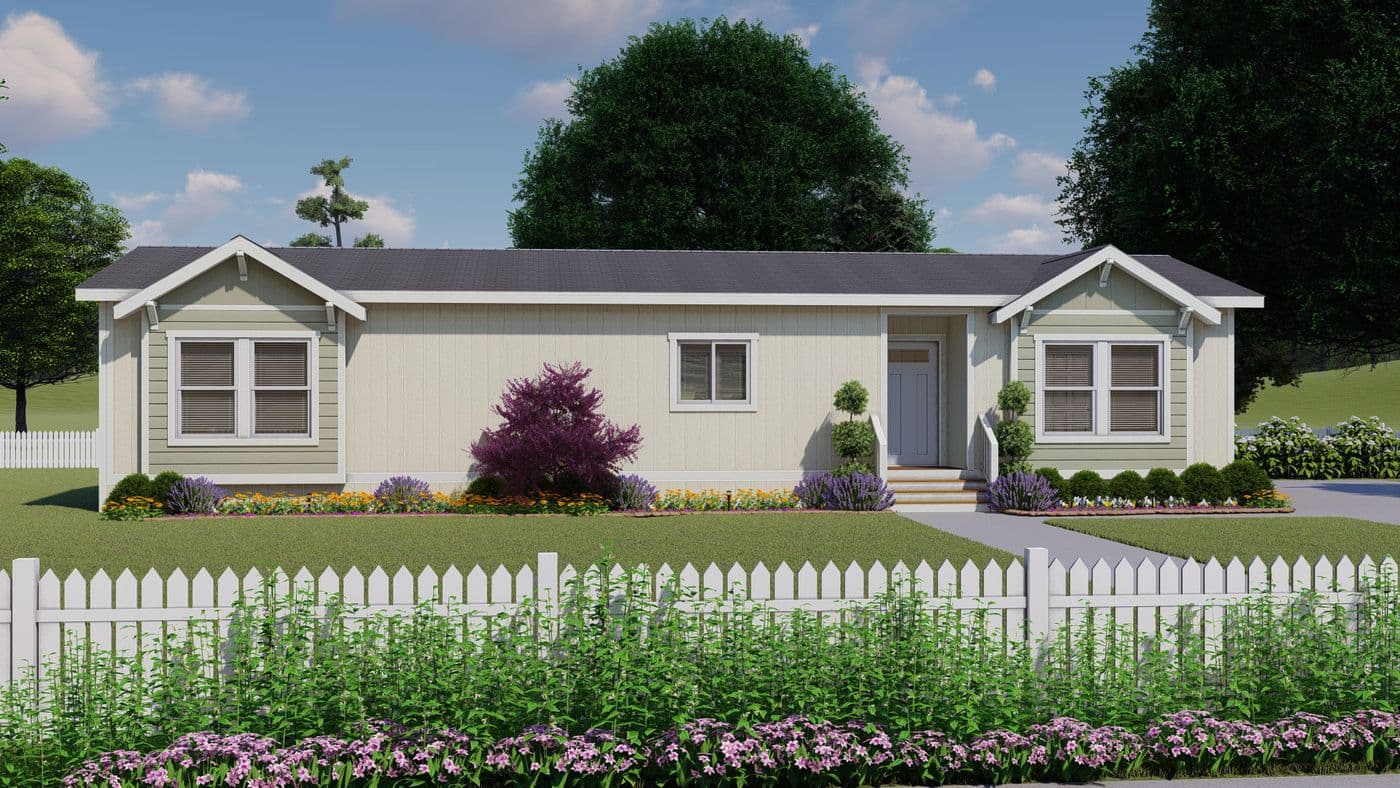 The CORONADO 24563C Craftsman Exterior. This Manufactured Mobile Home features 3 bedrooms and 2 baths.