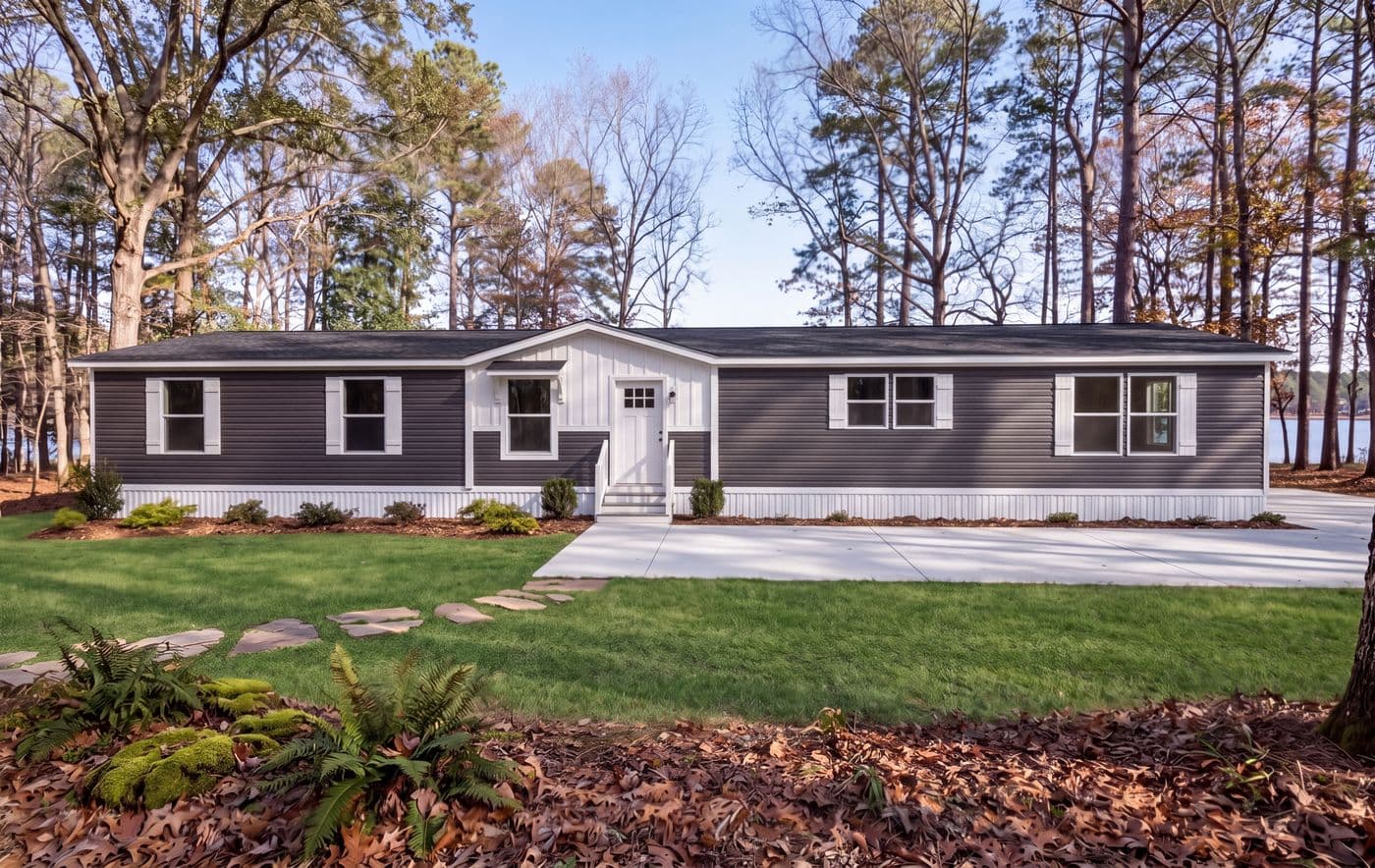 The THE RESERVE 76 Exterior. This Manufactured Mobile Home features 4 bedrooms and 2 baths.
