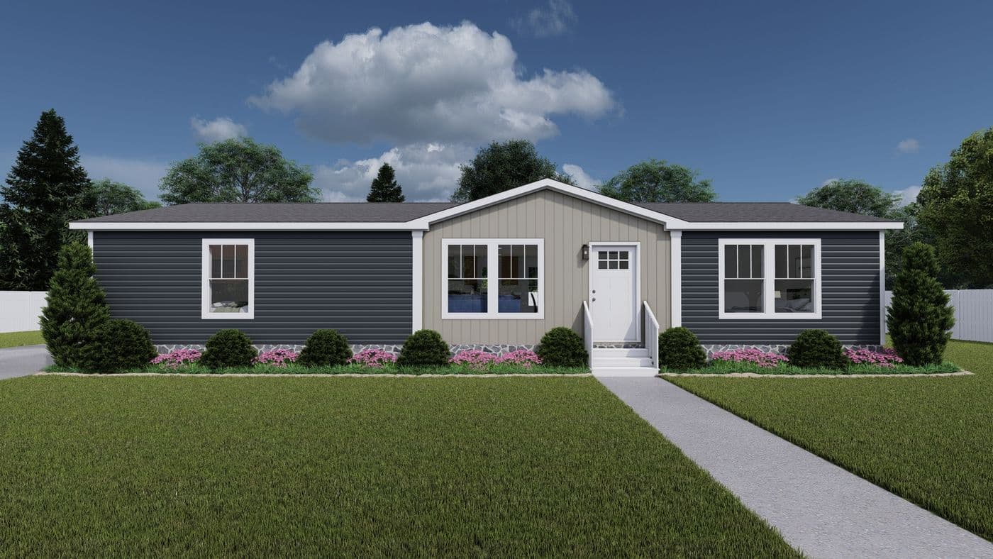 The LIMELIGHT Exterior. This Manufactured Mobile Home features 3 bedrooms and 2 baths.