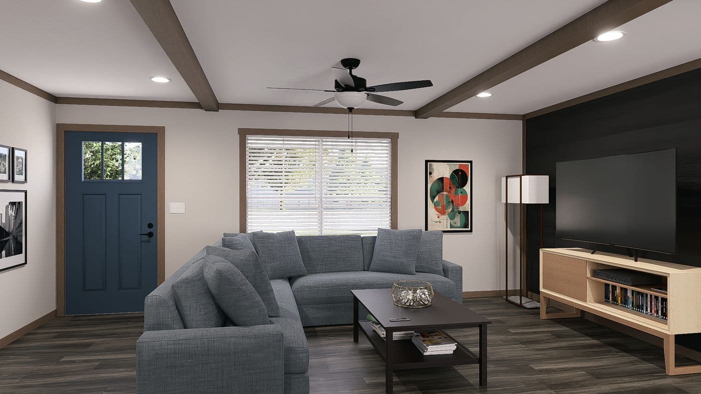 The EMILIE Exterior. This Manufactured Mobile Home features 3 bedrooms and 2 baths.