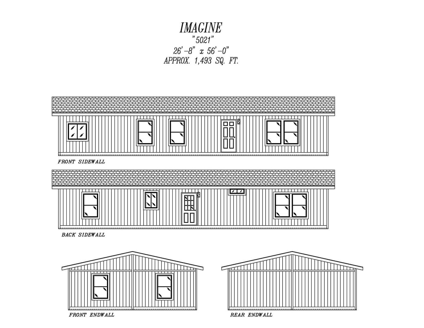 The 5021 IMAGINE Exterior. This Manufactured Mobile Home features 3 bedrooms and 2 baths.