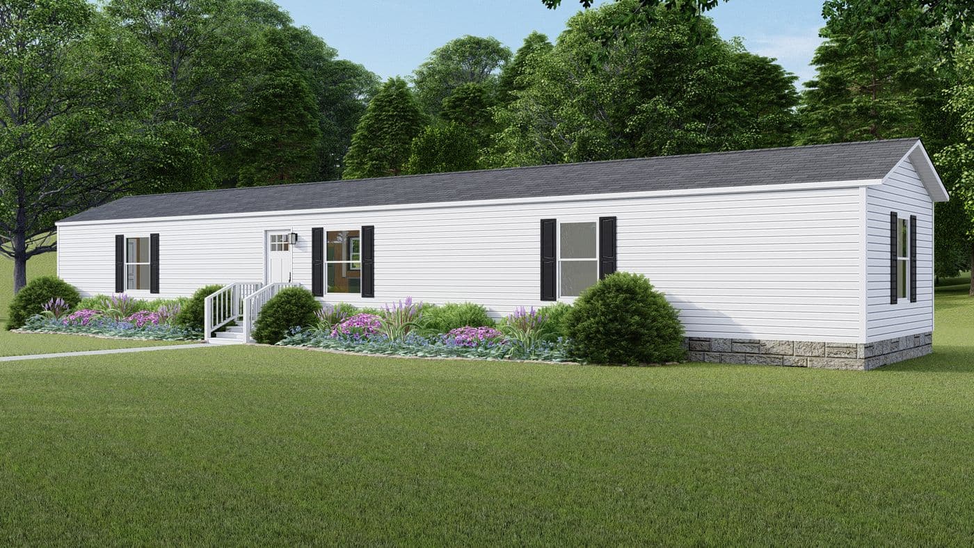 The SYDNEY Exterior. This Manufactured Mobile Home features 3 bedrooms and 2 baths.