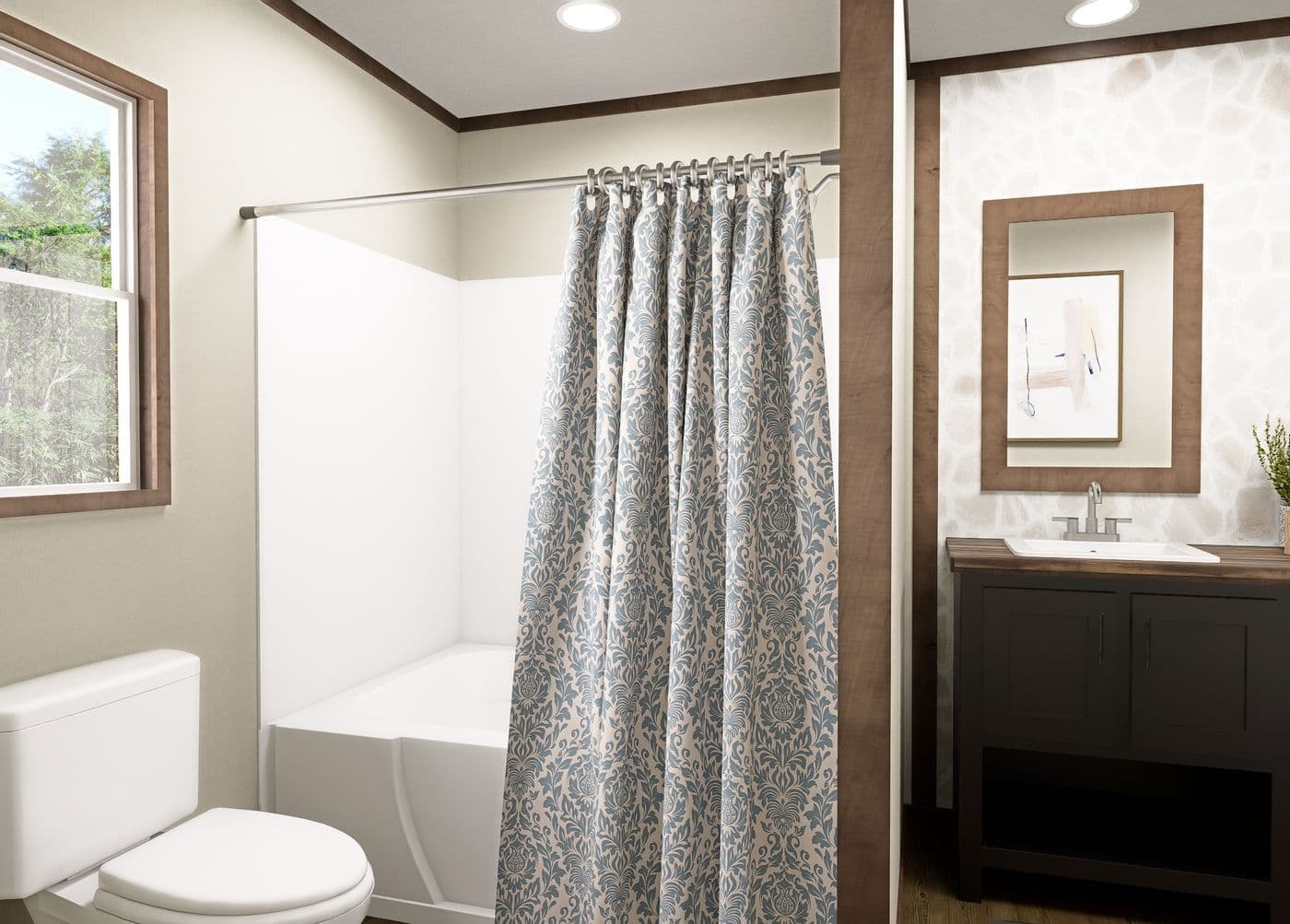 The DRAKE Exterior. This Manufactured Mobile Home features 3 bedrooms and 2 baths.
