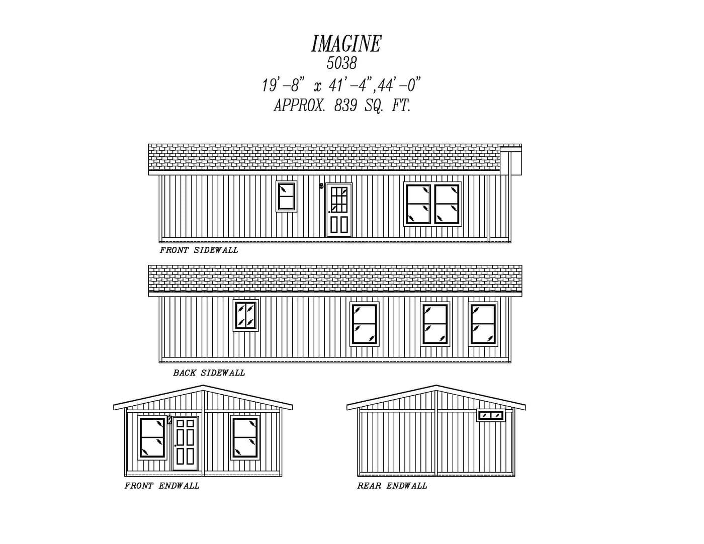 The 5038 IMAGINE Exterior. This Manufactured Mobile Home features 3 bedrooms and 2 baths.