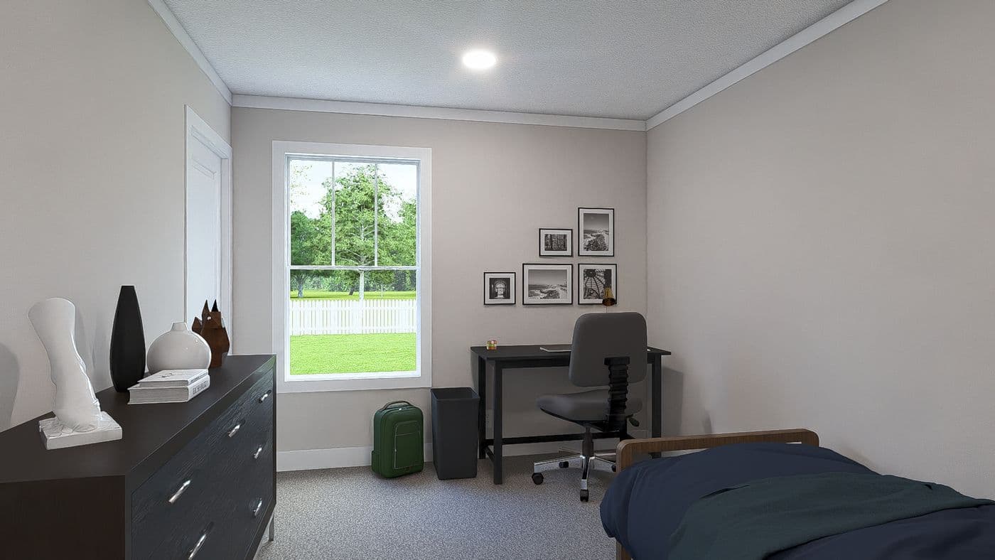 The BROWN EYED GIRL Exterior. This Manufactured Mobile Home features 4 bedrooms and 2 baths.