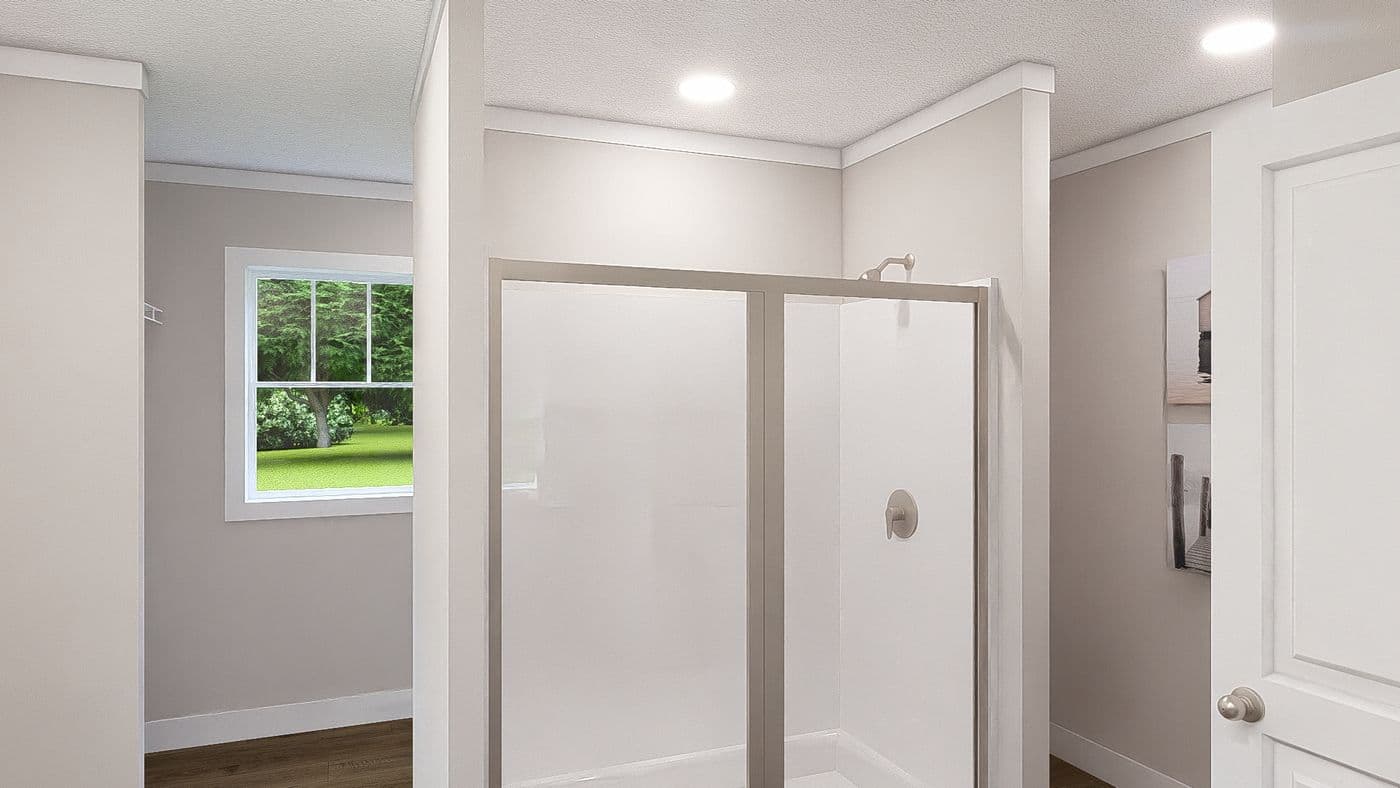 The SHOUT Exterior. This Manufactured Mobile Home features 3 bedrooms and 2 baths.