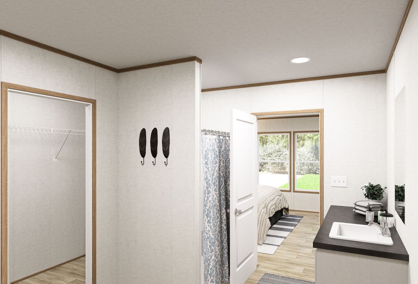 The HAVEN  28X60 Exterior. This Manufactured Mobile Home features 3 bedrooms and 2 baths.