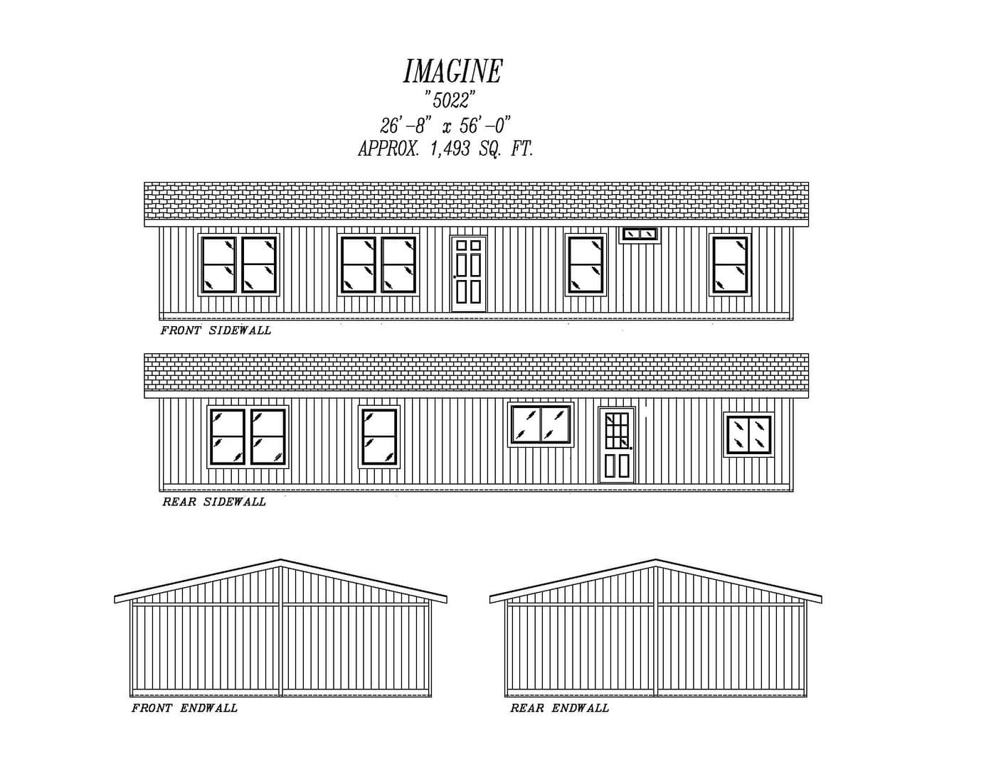 The 5022 IMAGINE Exterior. This Manufactured Mobile Home features 3 bedrooms and 2 baths.