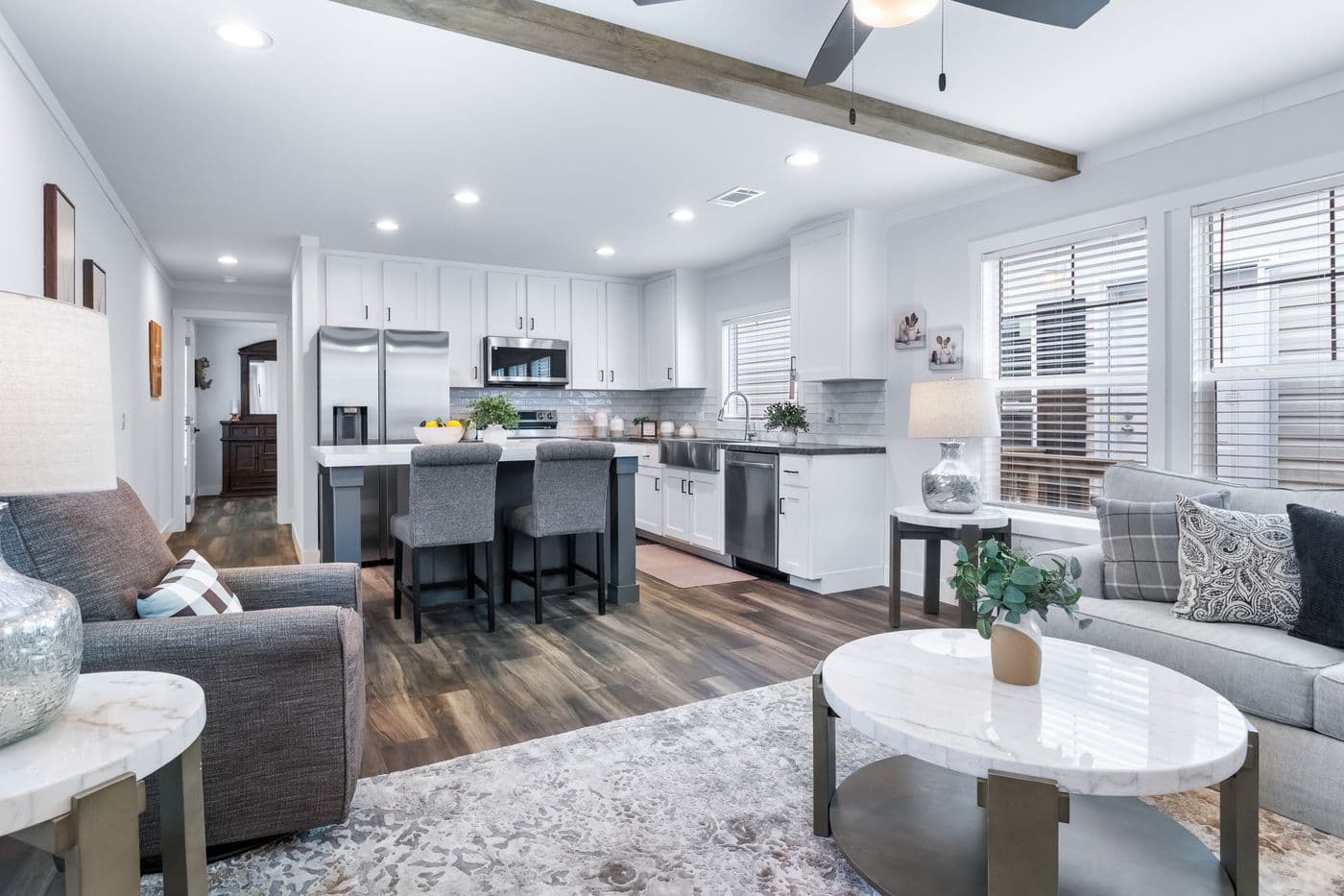 The LEXI Exterior. This Manufactured Mobile Home features 3 bedrooms and 2 baths.