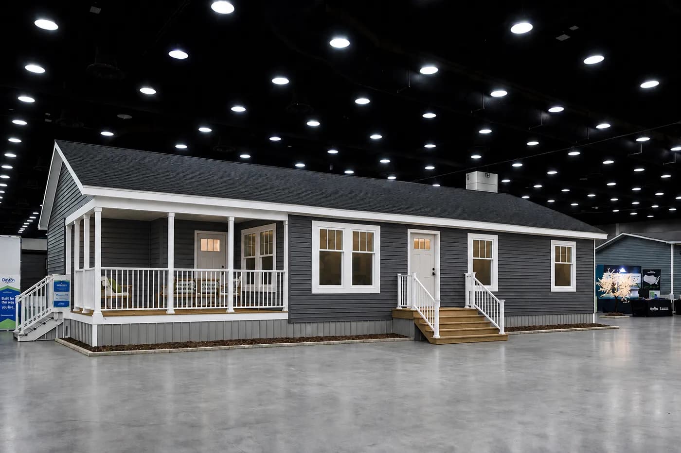 The STRATFORD PL 6630-MS062 SECT Exterior. This Manufactured Mobile Home features 3 bedrooms and 2 baths.