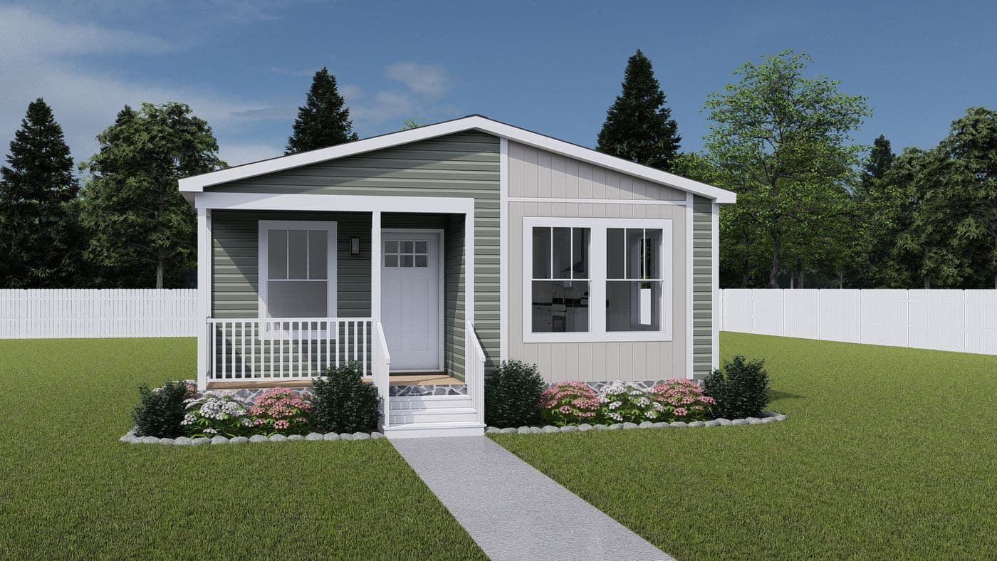 The WHOLE LOTTA LOVE Exterior. This Manufactured Mobile Home features 3 bedrooms and 2 baths.
