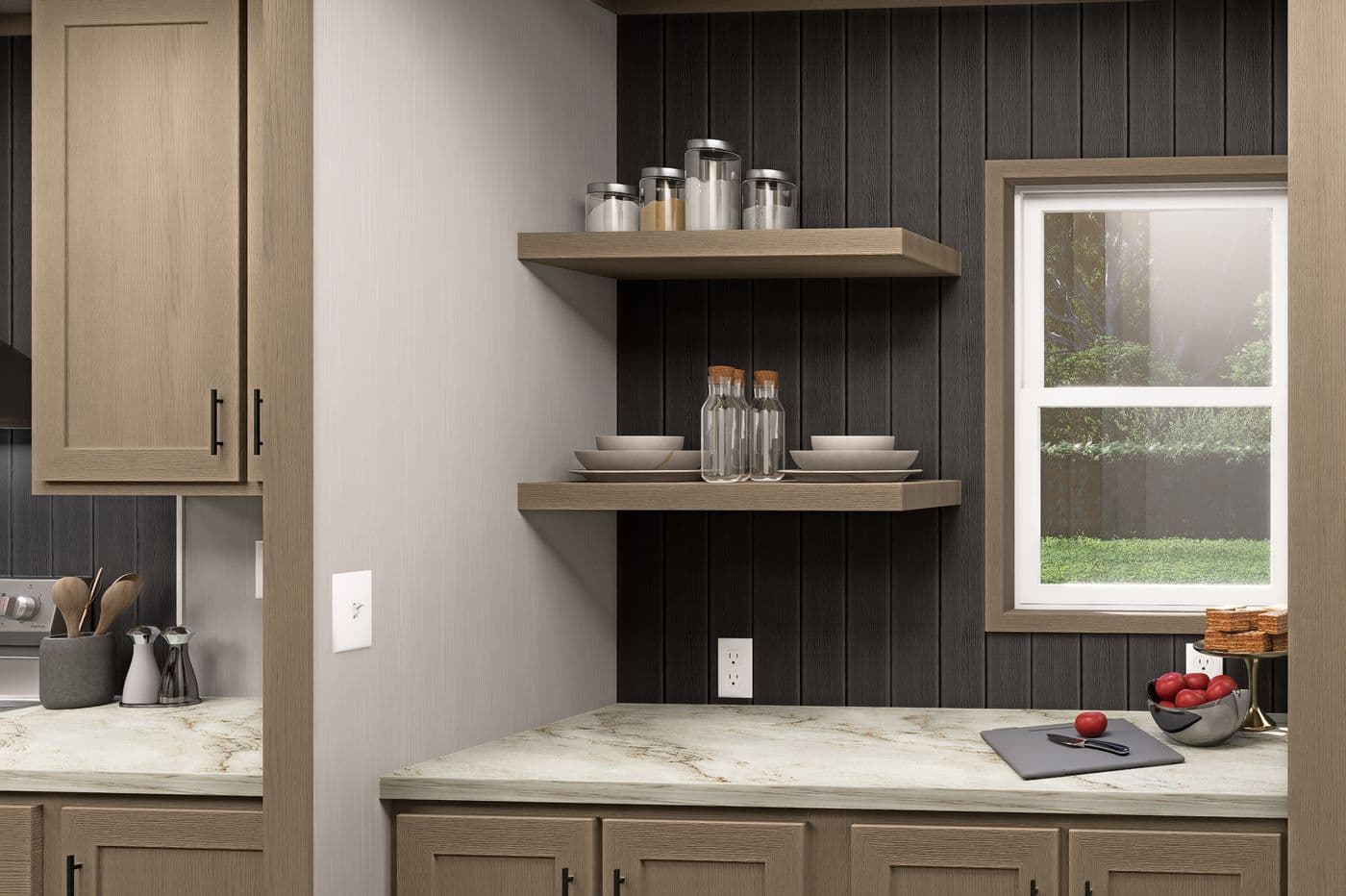 The TIDE Exterior. This Manufactured Mobile Home features 2 bedrooms and 2 baths.