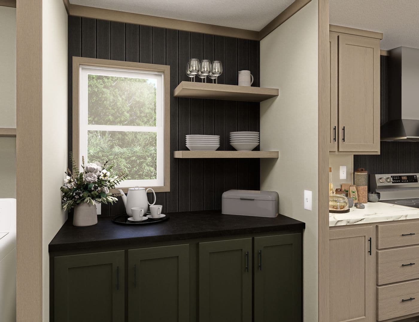 The SYDNEY Exterior. This Manufactured Mobile Home features 3 bedrooms and 2 baths.