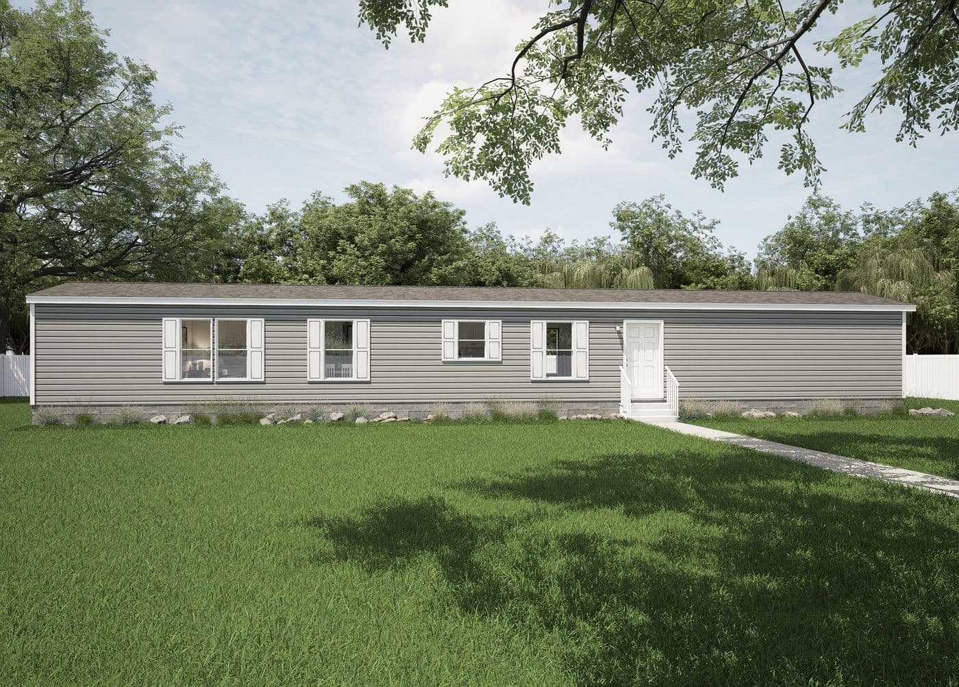 The NORTHSTAR  16X76 Exterior. This Manufactured Mobile Home features 3 bedrooms and 2 baths.