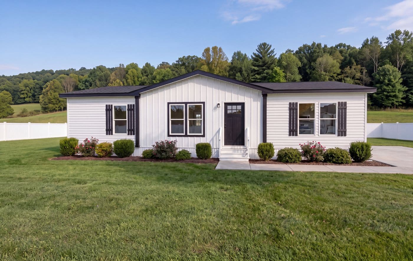 The RICHMOND Exterior. This Manufactured Mobile Home features 3 bedrooms and 2 baths.