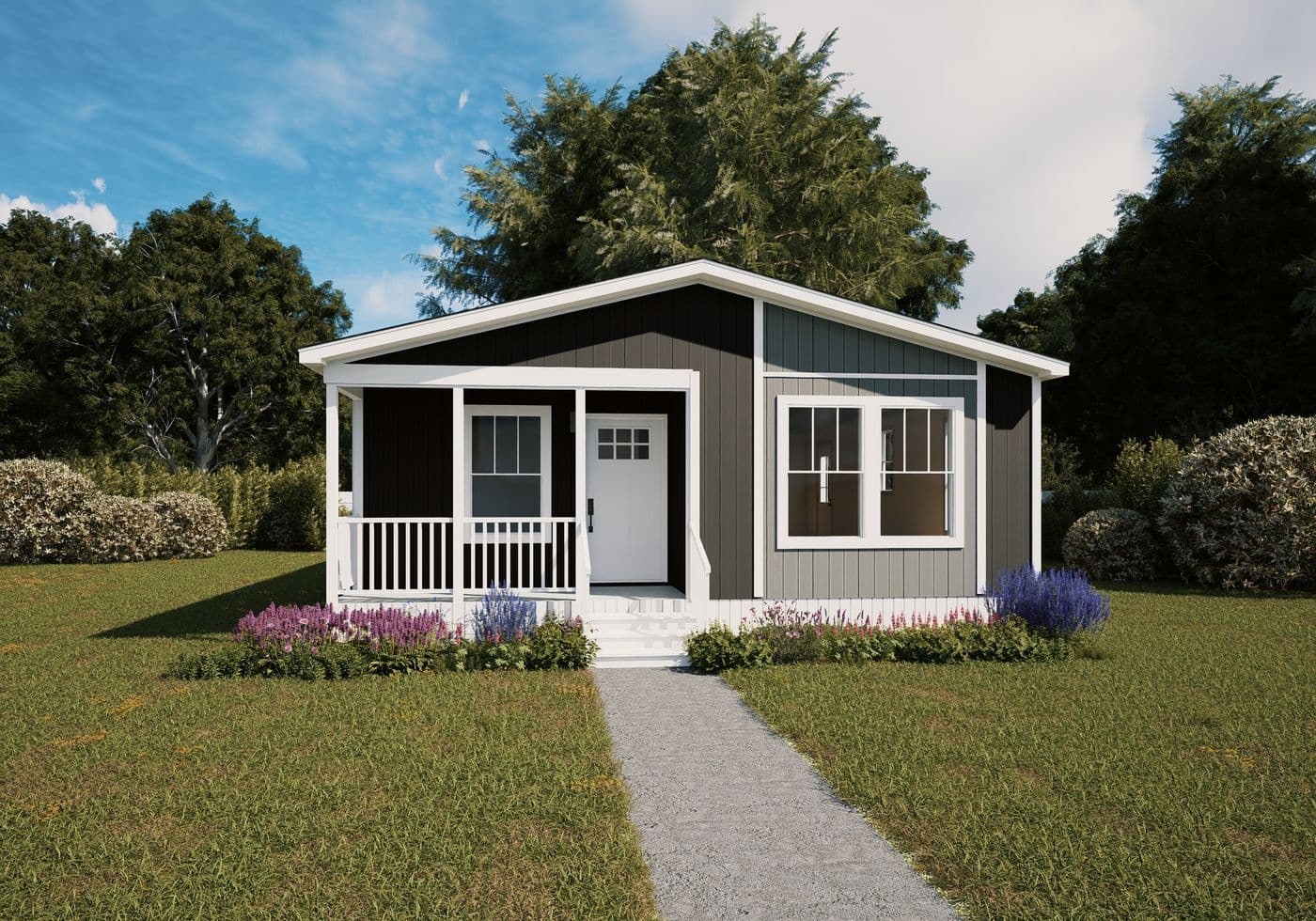 The REPRISE Exterior. This Manufactured Mobile Home features 3 bedrooms and 2 baths.