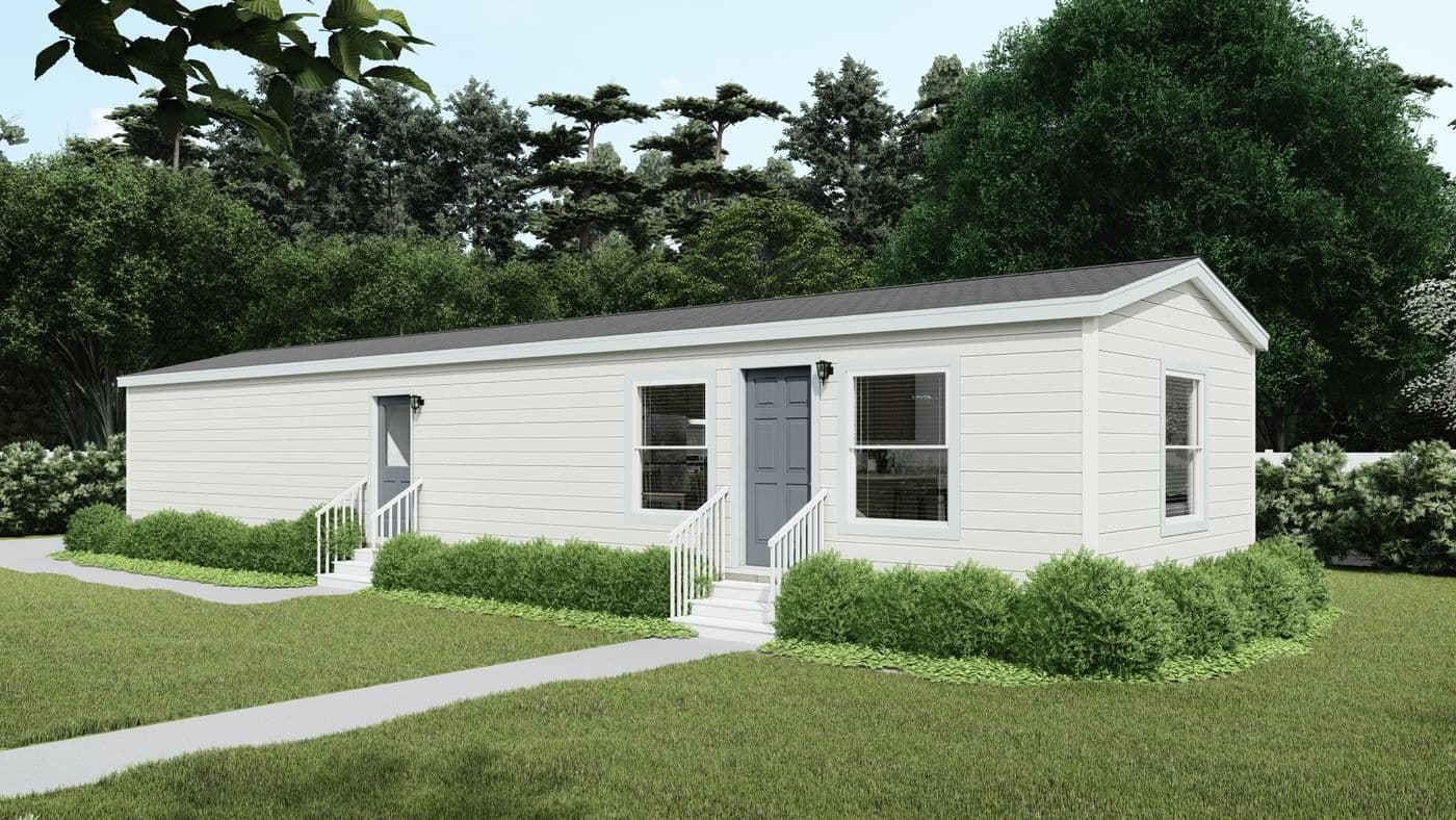 The DRM603N 1560'            DREAM Exterior. This Manufactured Mobile Home features 2 bedrooms and 2 baths.