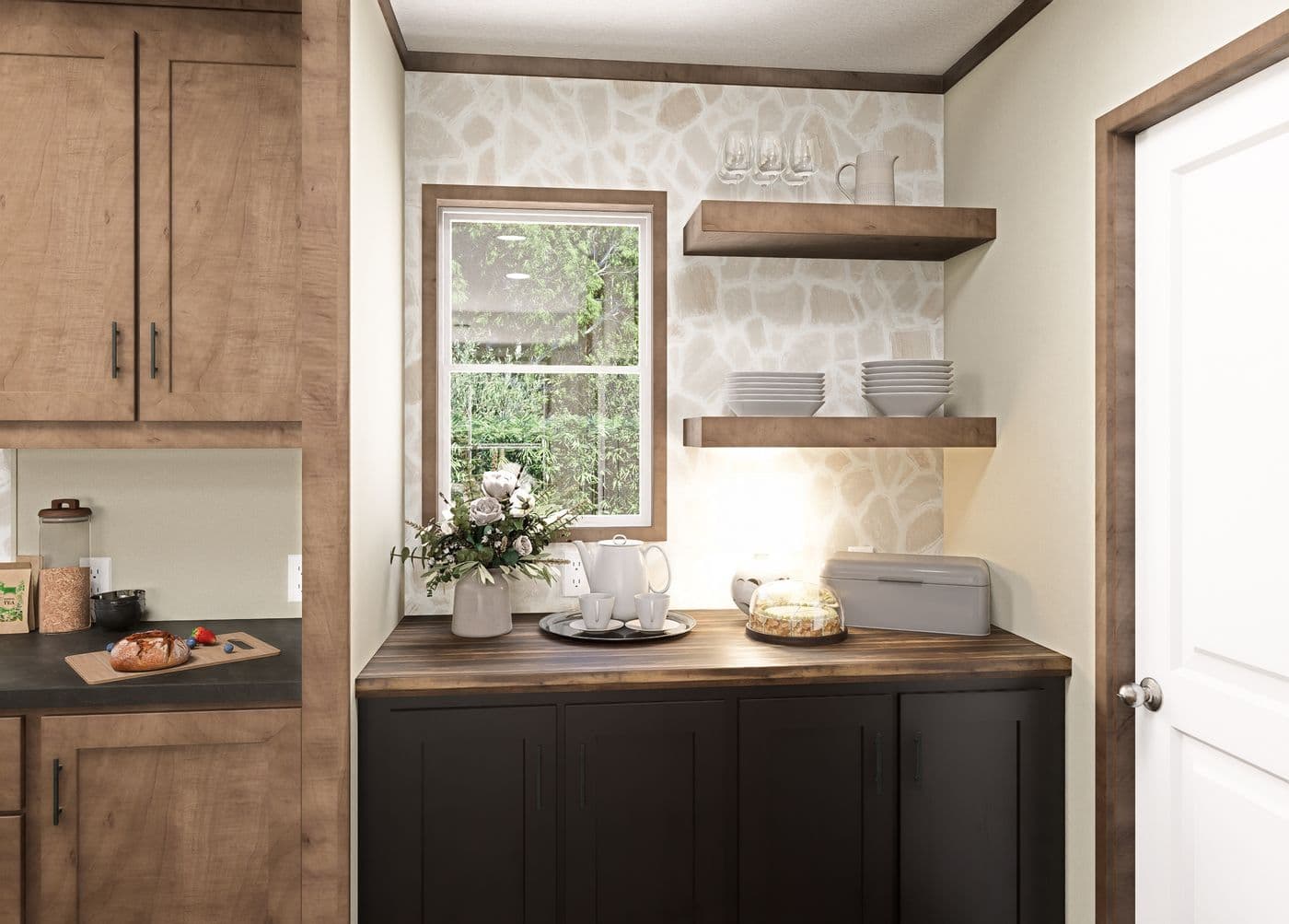 The SEVIER Exterior. This Manufactured Mobile Home features 4 bedrooms and 3 baths.