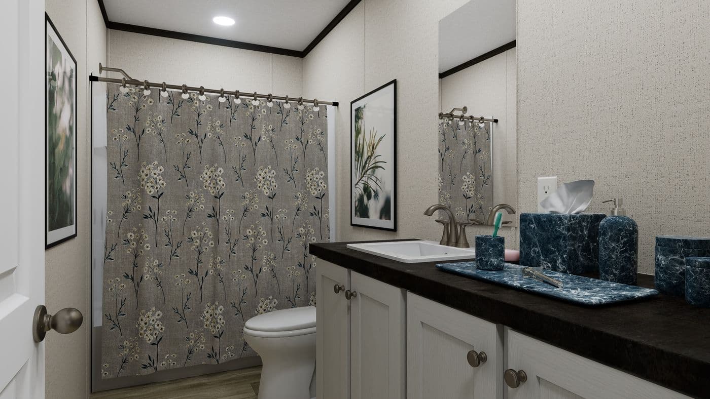 The THRIVE Exterior. This Manufactured Mobile Home features 4 bedrooms and 2 baths.