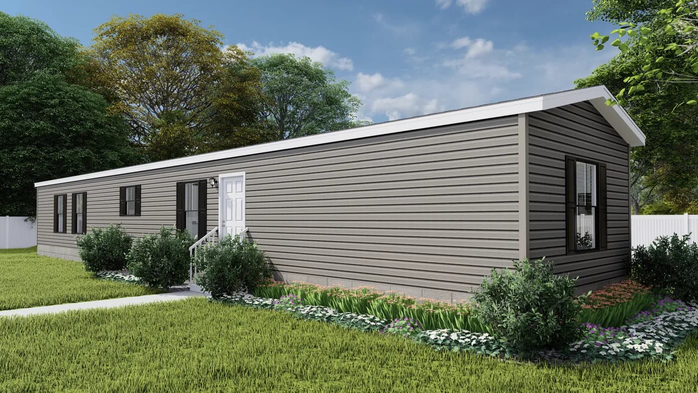 The THE BANDIT Exterior. This Manufactured Mobile Home features 3 bedrooms and 2 baths.