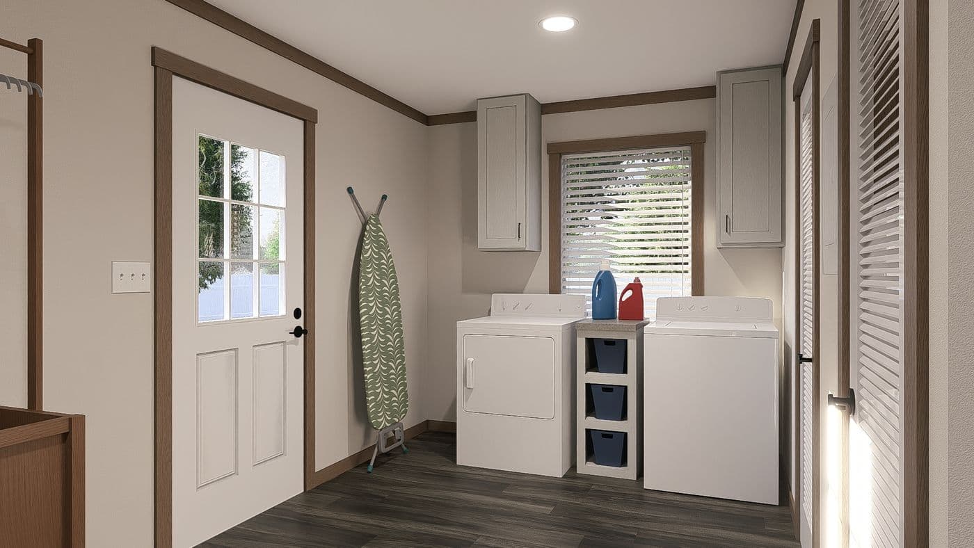 The EMILIE ELITE Exterior. This Manufactured Mobile Home features 3 bedrooms and 2 baths.