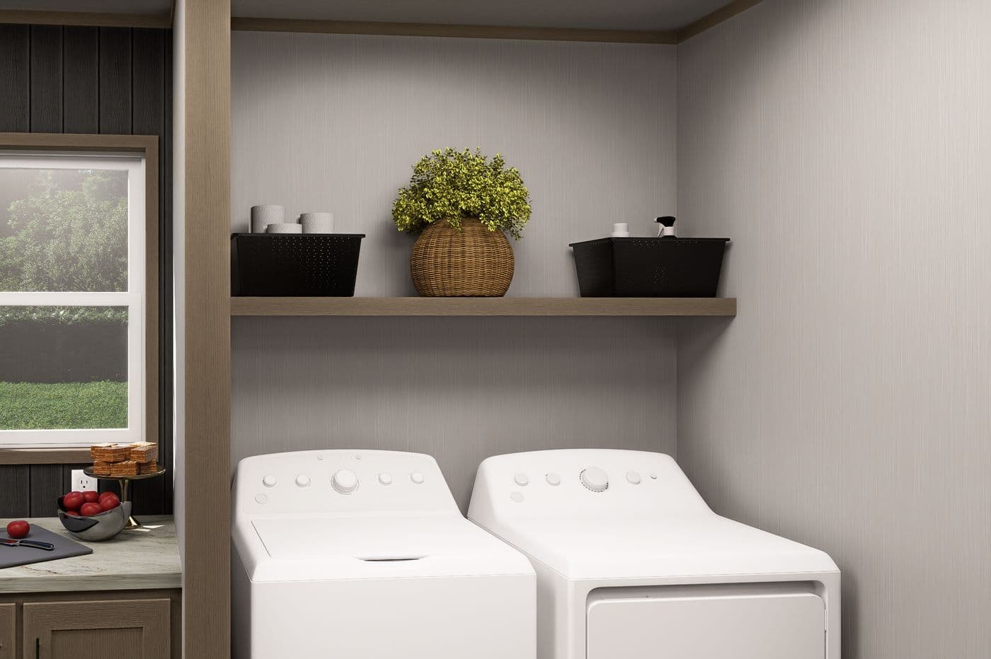 The TIDE Exterior. This Manufactured Mobile Home features 2 bedrooms and 2 baths.