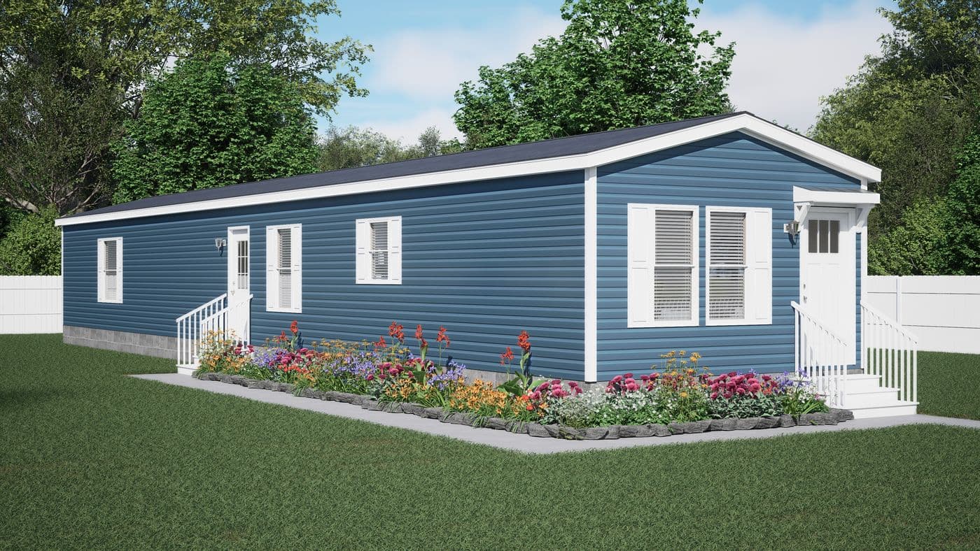 The ROCKY VALLEY Exterior. This Manufactured Mobile Home features 3 bedrooms and 2 baths.