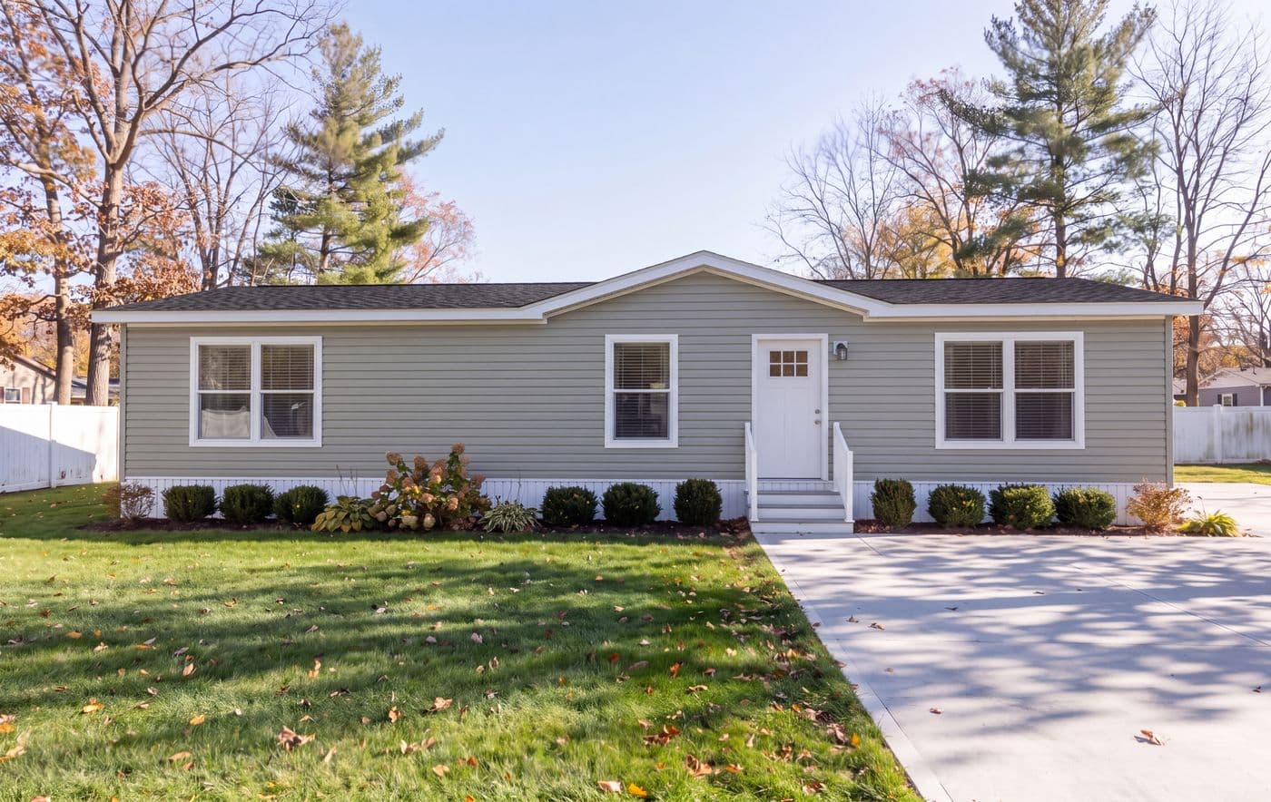 The THE RESERVE 52 Exterior. This Manufactured Mobile Home features 3 bedrooms and 2 baths.