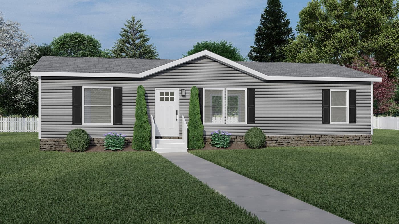 Basic - Flint. The DESOTO Exterior. This Manufactured Mobile Home features 3 bedrooms and 2 baths.