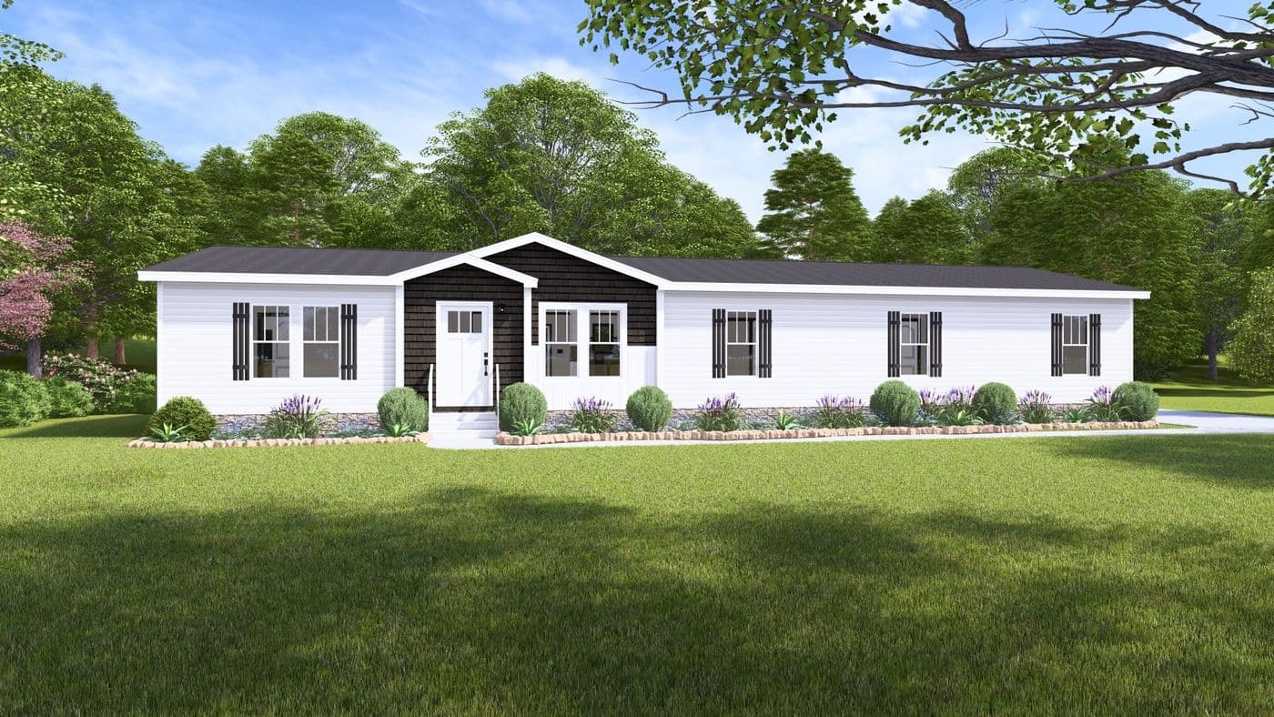 The BOUJEE XL 2 Exterior. This Manufactured Mobile Home features 4 bedrooms and 3 baths.