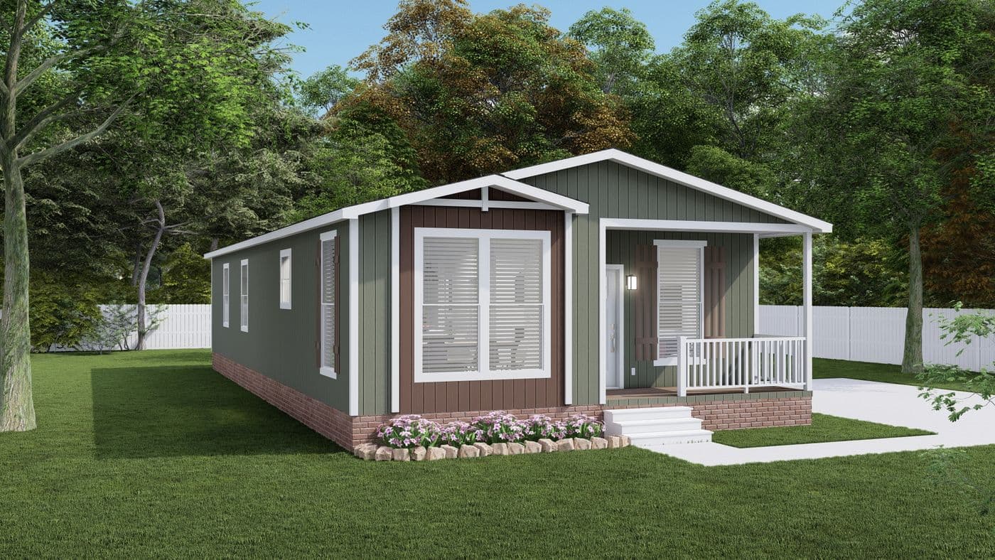 The HIP-2856-3C             BOSTON Exterior. This Manufactured Mobile Home features 3 bedrooms and 2 baths.