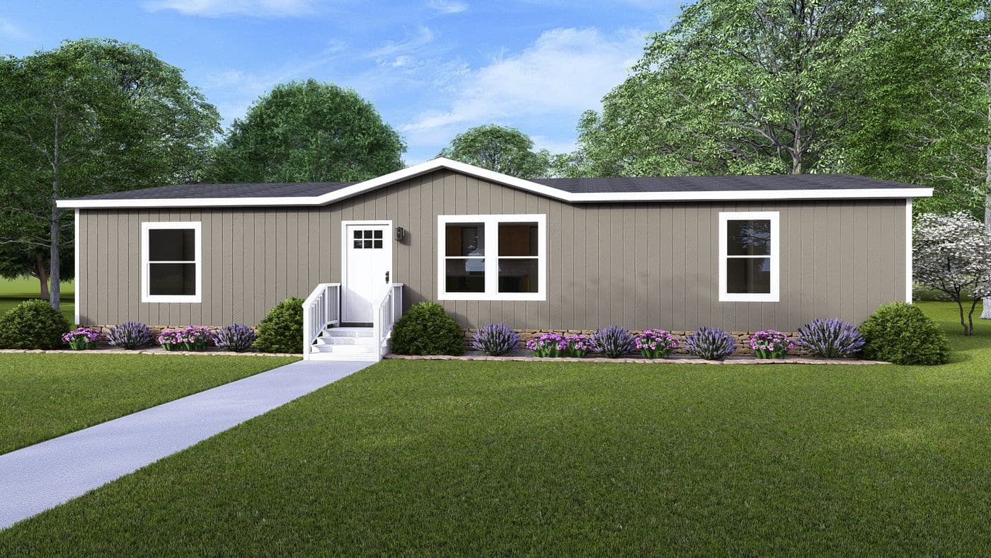 The RIO Exterior. This Manufactured Mobile Home features 3 bedrooms and 2 baths.