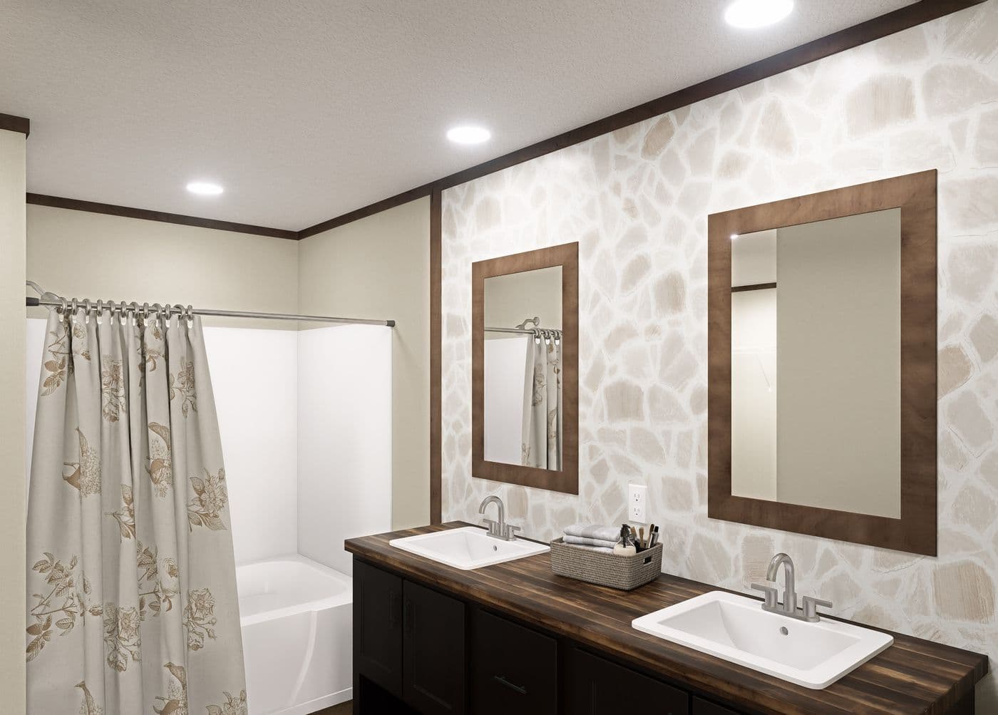 The SEVIER Exterior. This Manufactured Mobile Home features 4 bedrooms and 3 baths.