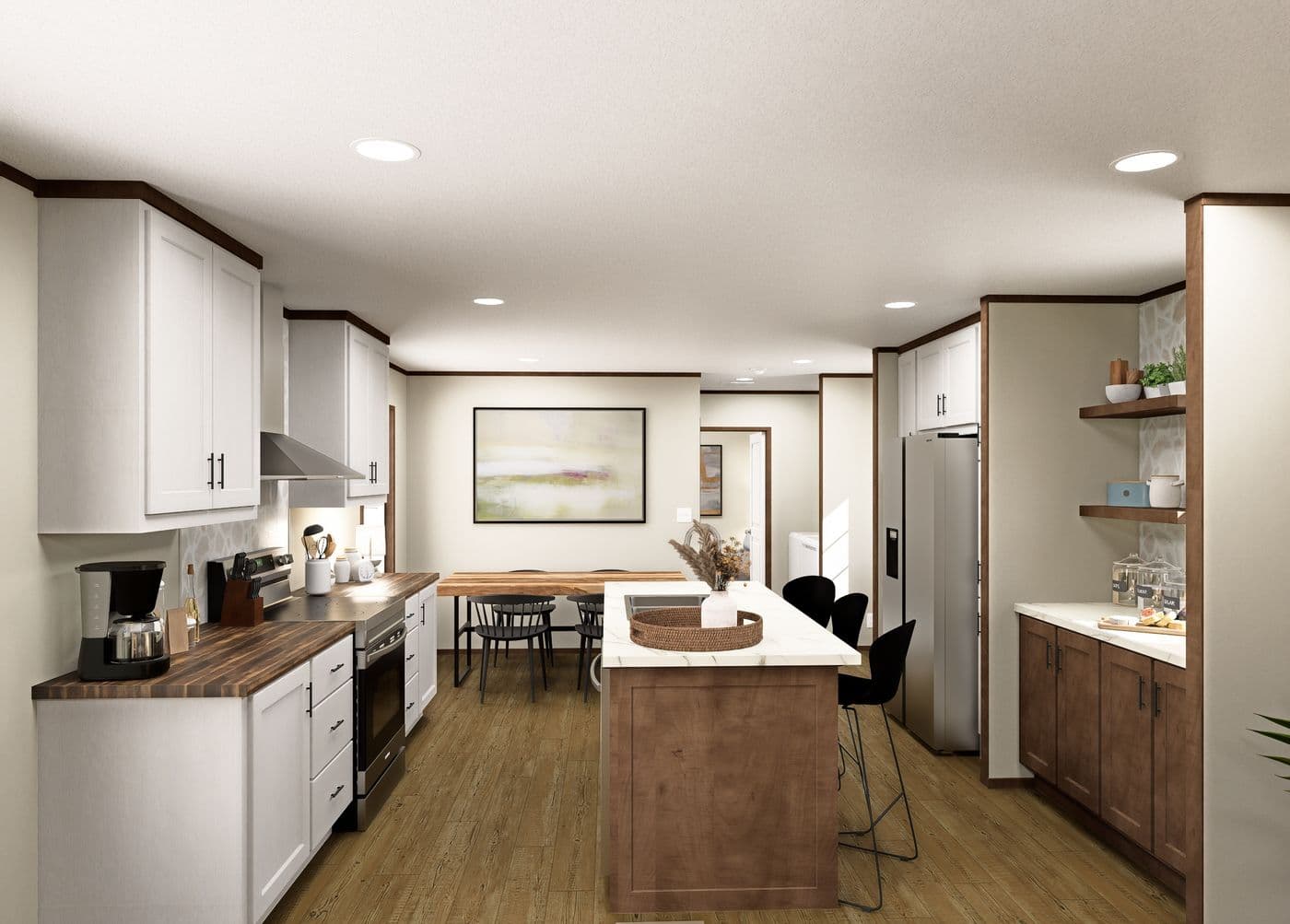 The HUDSON Exterior. This Manufactured Mobile Home features 3 bedrooms and 2 baths.