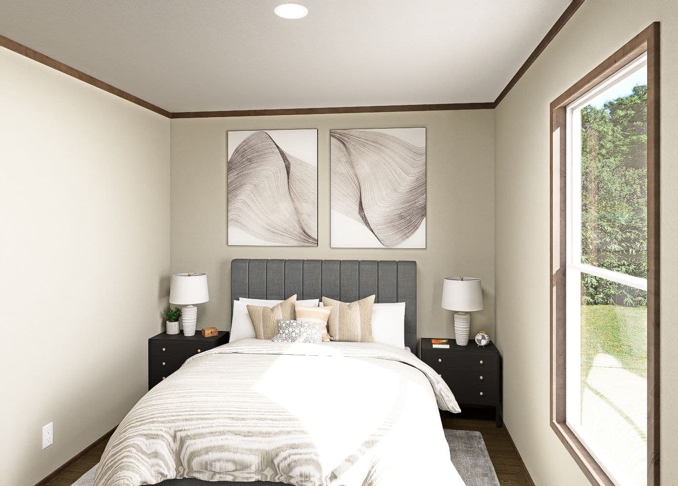The BOONE Exterior. This Manufactured Mobile Home features 4 bedrooms and 2 baths.