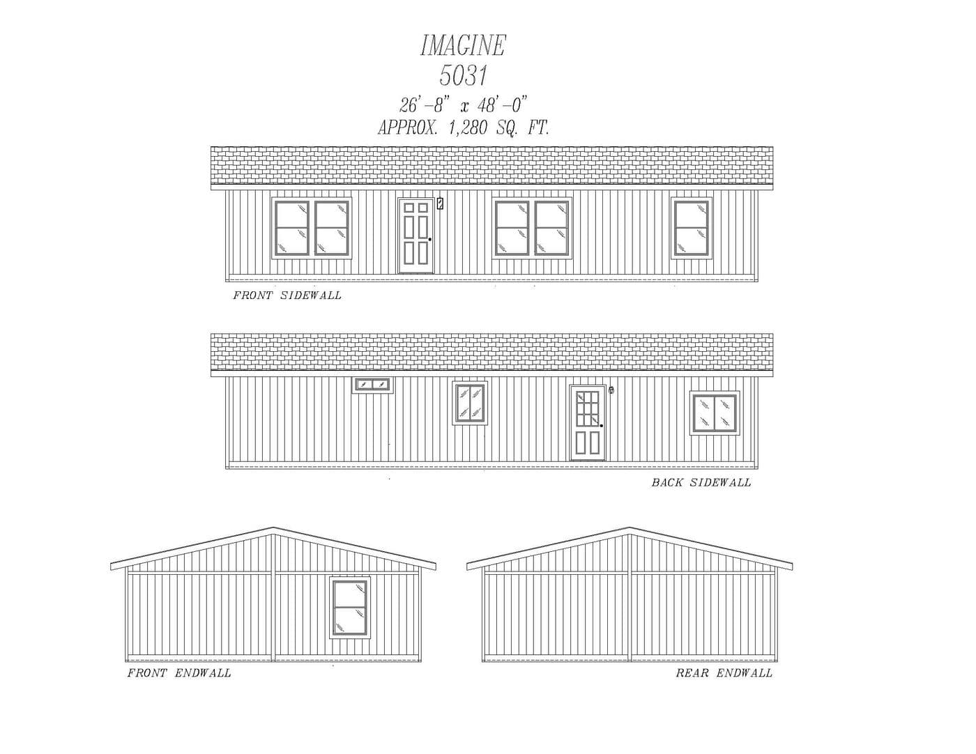 The 5031 IMAGINE Exterior. This Manufactured Mobile Home features 3 bedrooms and 2 baths.
