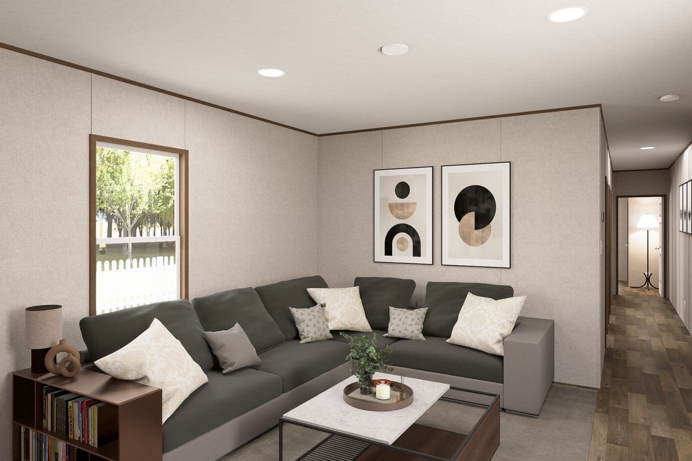 The CYPRESS Exterior. This Manufactured Mobile Home features 4 bedrooms and 2 baths.