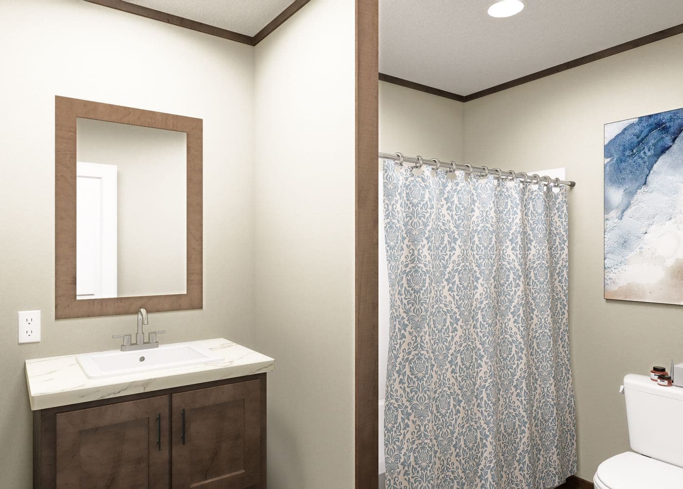 The CROCKETT Exterior. This Manufactured Mobile Home features 3 bedrooms and 2 baths.