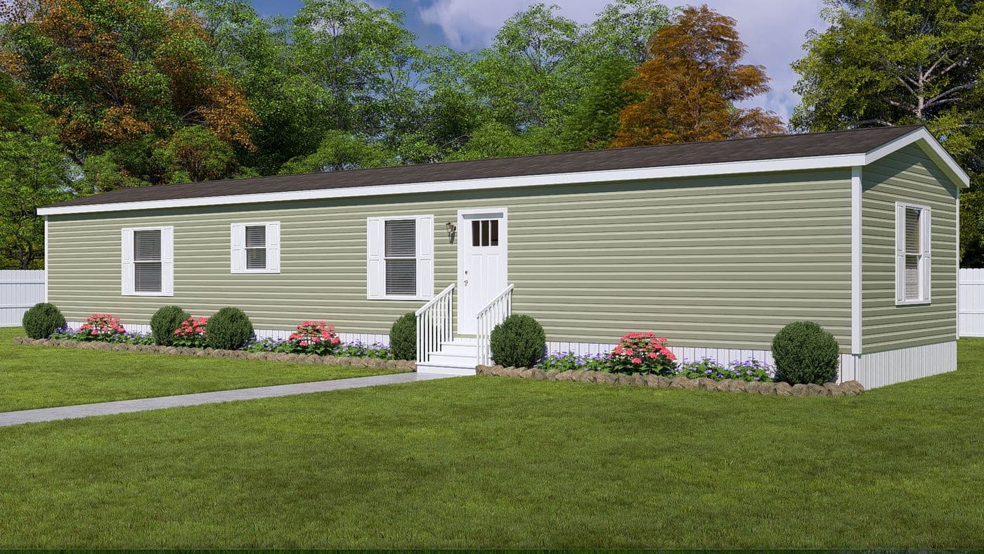 The BLAZER 66 B Exterior. This Manufactured Mobile Home features 3 bedrooms and 2 baths.