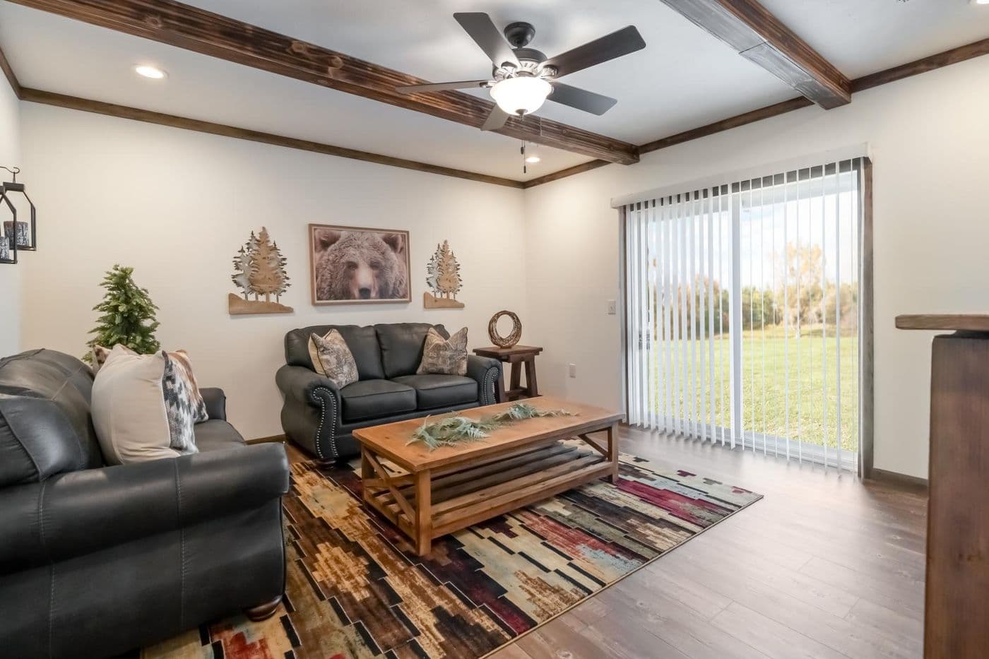 The THE MAGNOLIA Exterior. This Manufactured Mobile Home features 4 bedrooms and 3 baths.