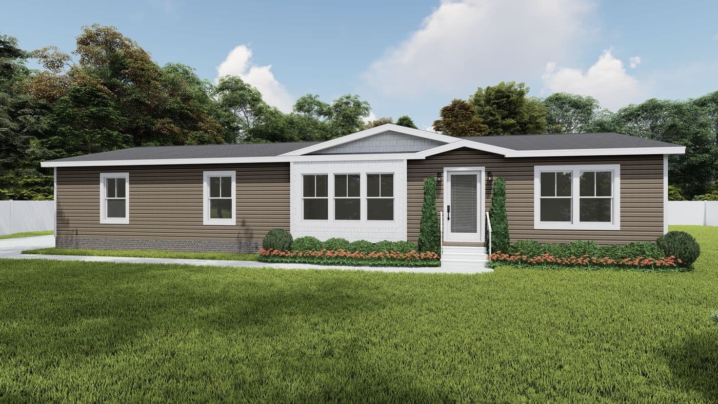 The LEGEND 327-1 Exterior. This Manufactured Mobile Home features 3 bedrooms and 2 baths.