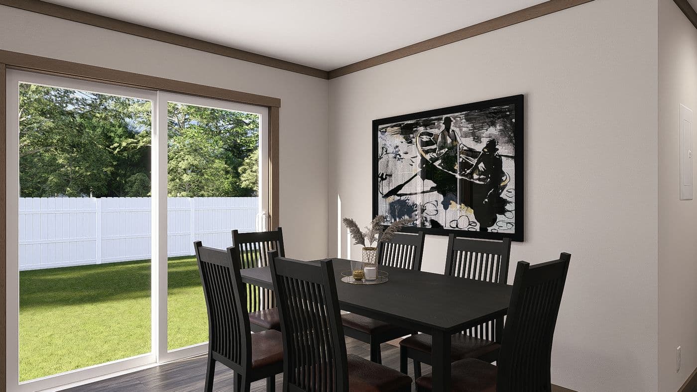 The EVERETT Exterior. This Manufactured Mobile Home features 4 bedrooms and 3 baths.