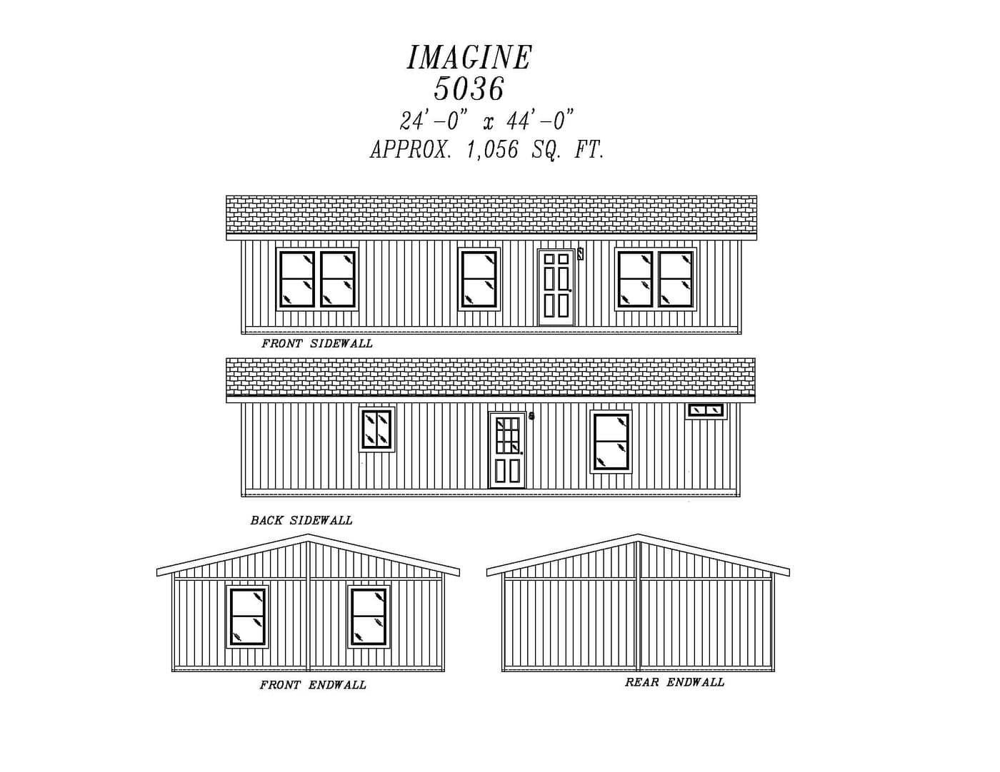The 5036 IMAGINE Exterior. This Manufactured Mobile Home features 3 bedrooms and 2 baths.