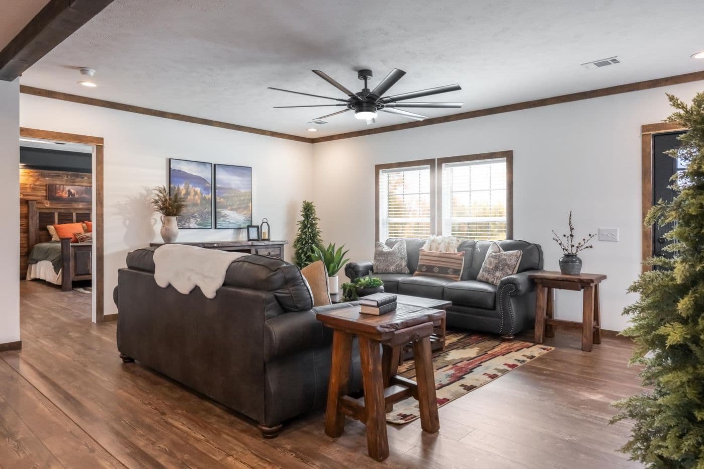 The THE MAGNOLIA Exterior. This Manufactured Mobile Home features 4 bedrooms and 3 baths.