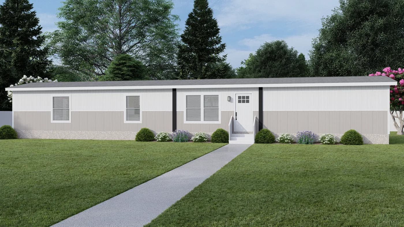 The MAGELLAN Exterior. This Manufactured Mobile Home features 3 bedrooms and 2 baths.